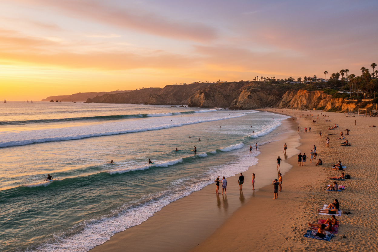 Malibu Beach sunset California