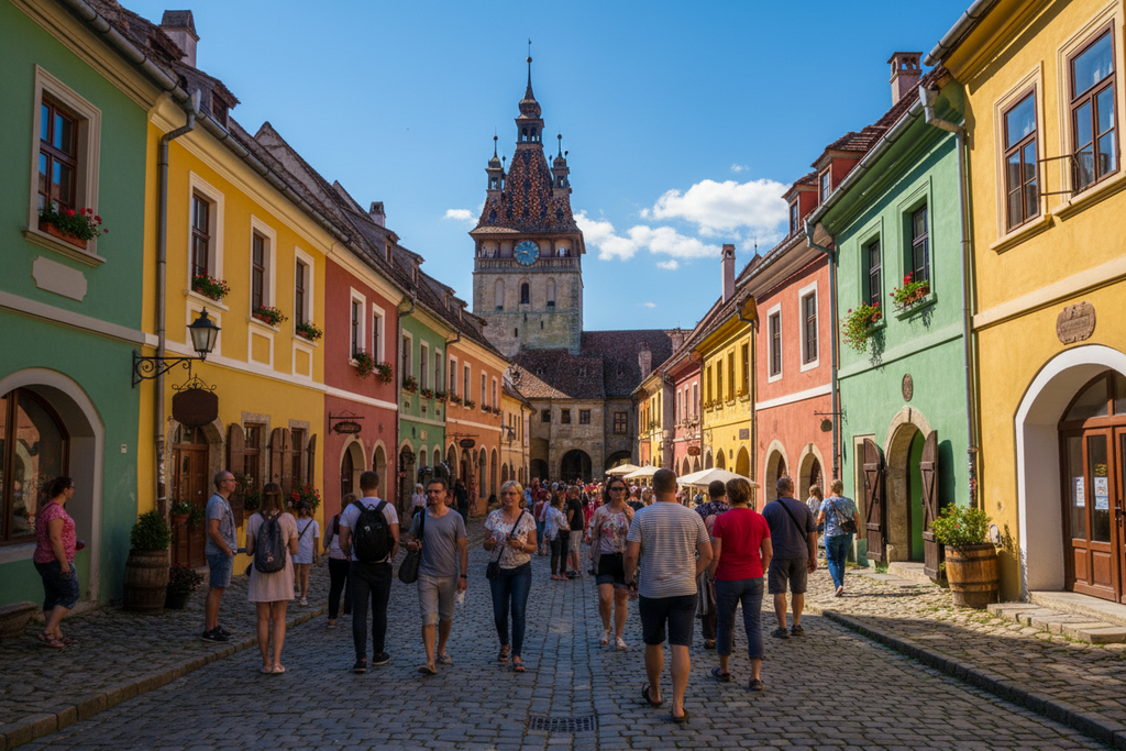 Sighisoara medieval town Transylvania