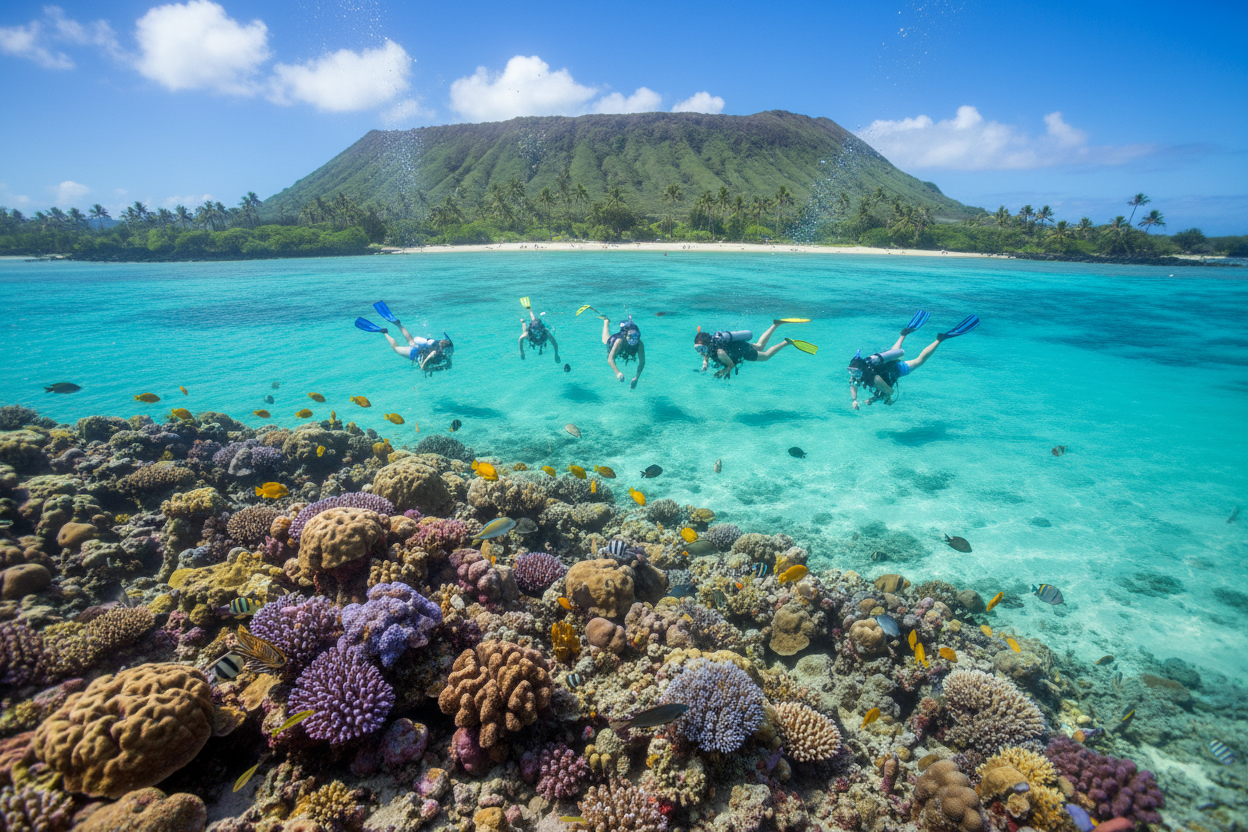 Hanauma Bay snorkelling Hawaii